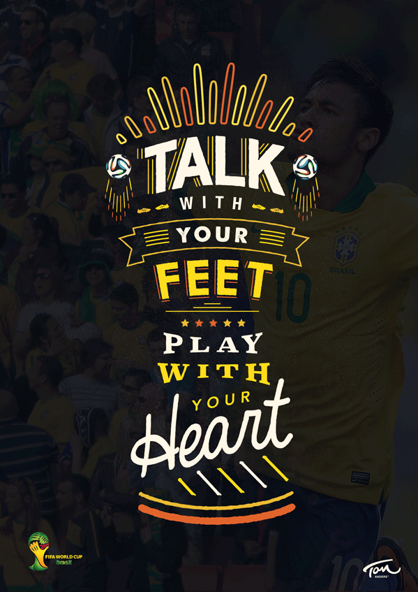 Brazil 2014 World Cup Trophy Poster Forza27