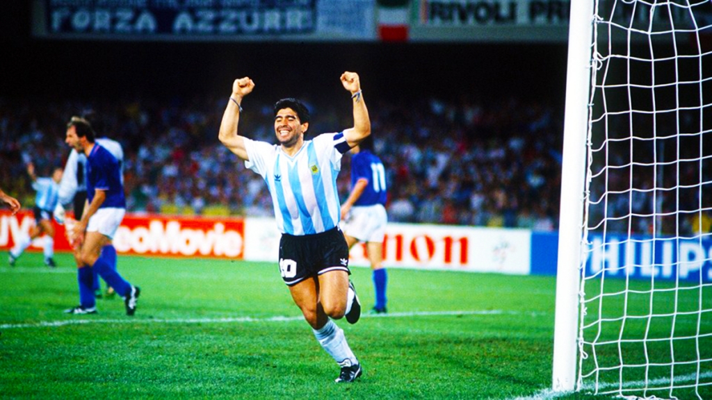 1990 World Cup Semi Final, Naples, Italy, 3rd July, 1990, Argentina’s