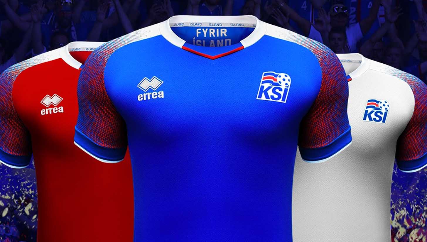 Iceland 2018 Home Away Shirts by Errea Forza27