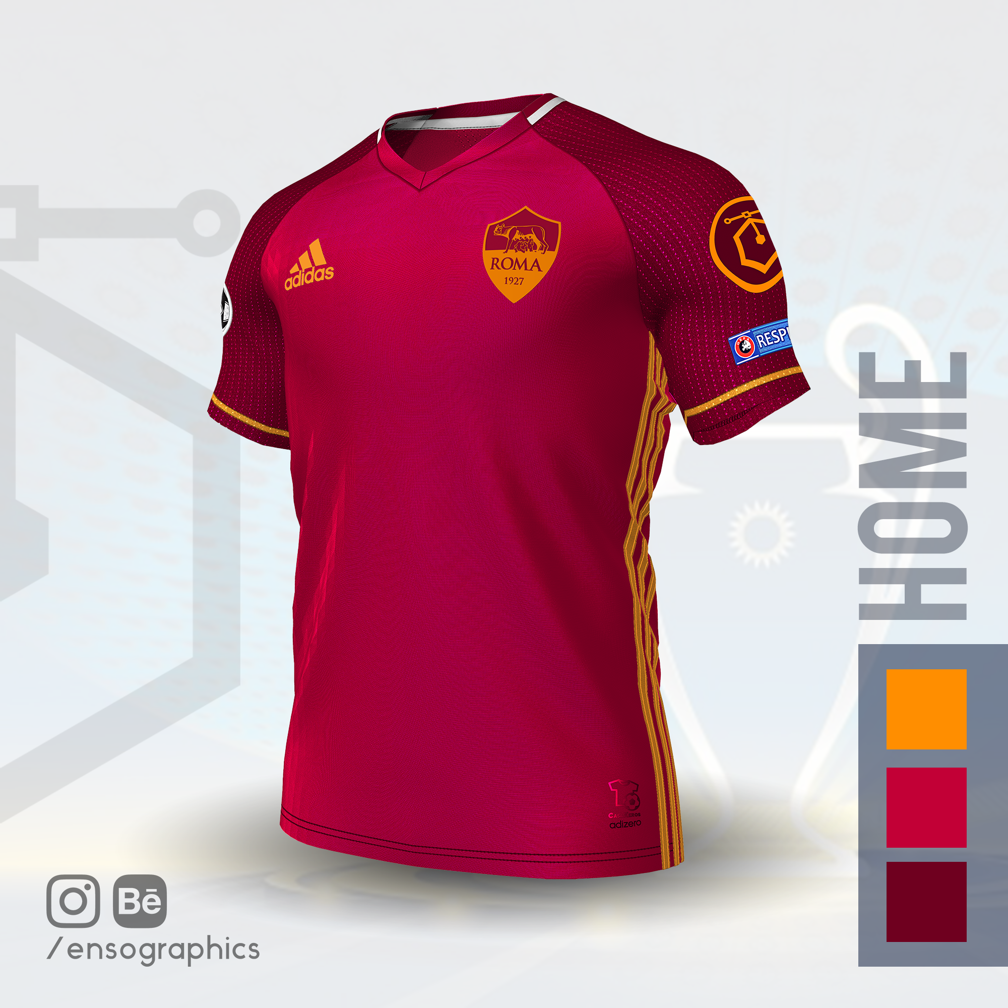 AS Roma Adidas Kit Concepts by Ensō Graphics – Forza27
