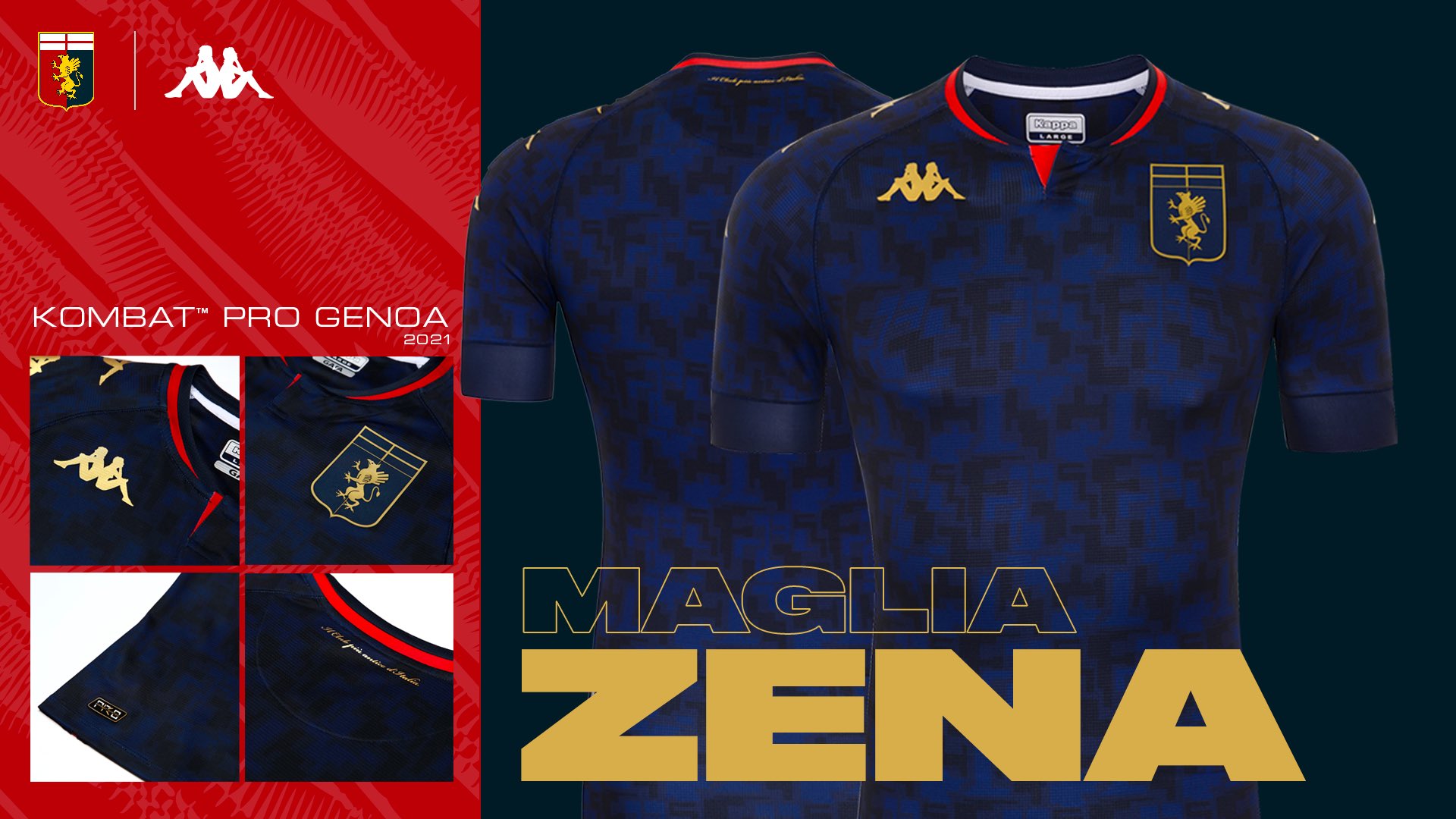 Genoa CFC Away soccer jersey 2020/21 - Kappa –